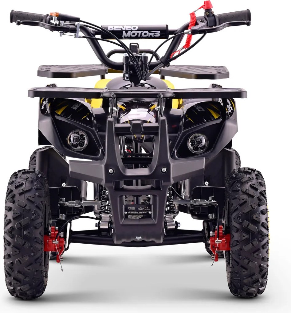 Mini Moto Infantil para crianças 5 a 9/10 anos Gasolina 50 CC Beneo Motors Cobra com limitador de velocidade Amarela