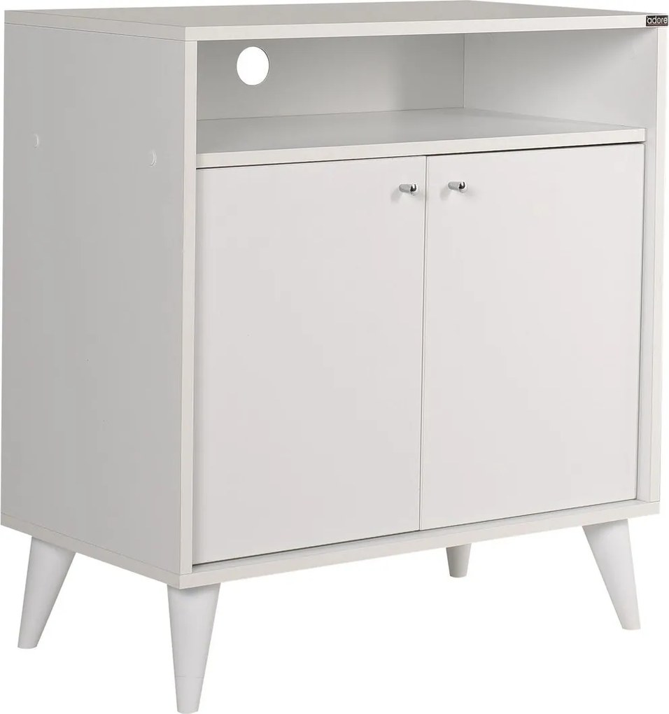 Aparador/Armário multiusos "Diamante" - Design Moderno - Branco Diaman