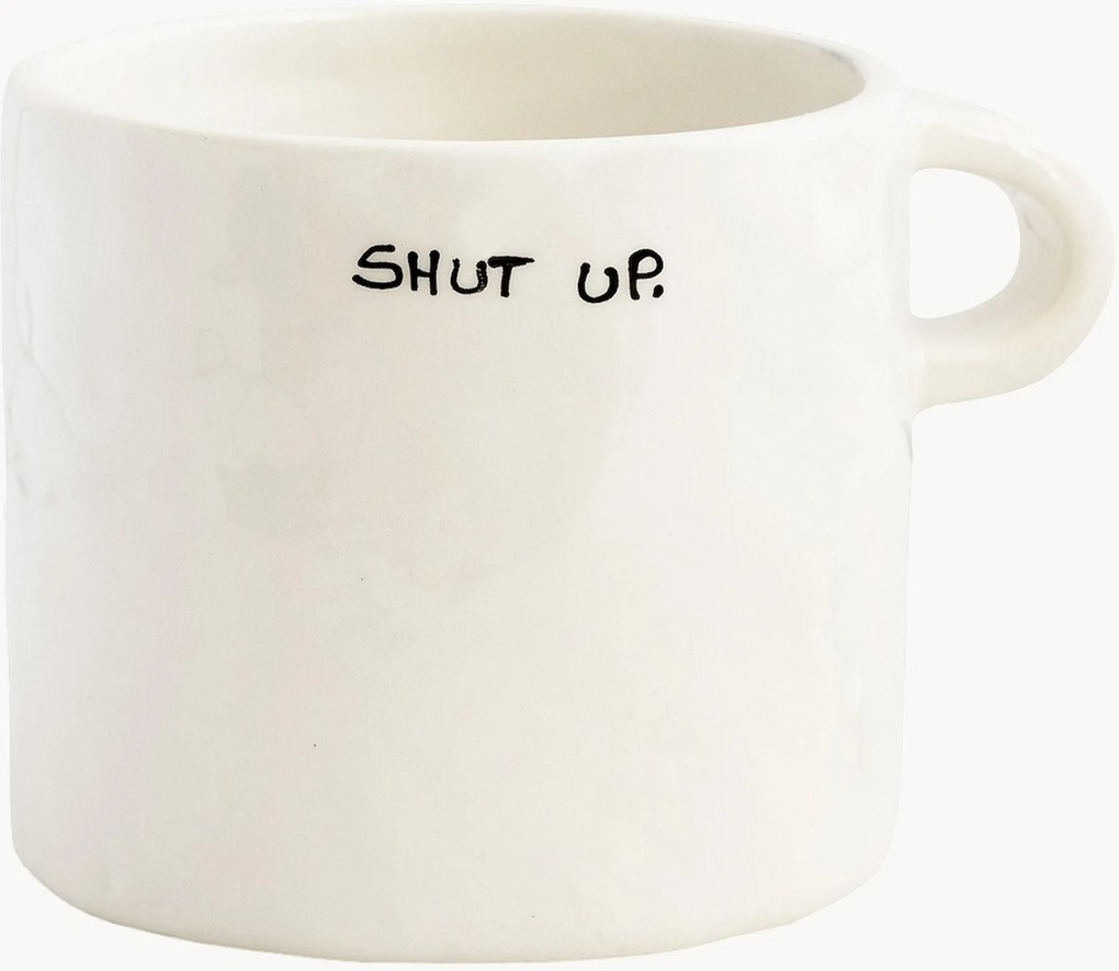 Caneca pintada à mão Shut Up