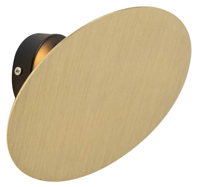 Candeeiro de parede design redondo dourado - Pulley Design