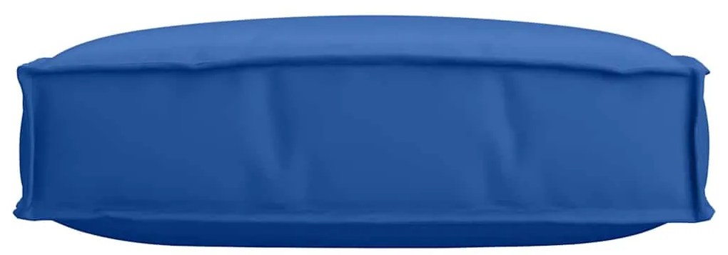 Almofada de pallet azul royal 60x60x12 cm em tecido Oxford