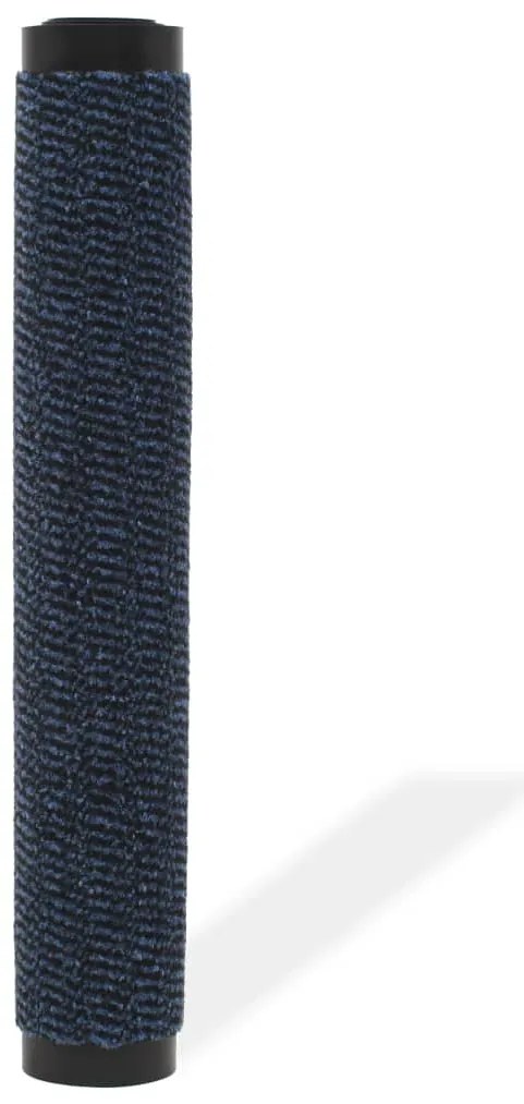 Tapete controlo de pó retangular tufado 40x60 cm azul
