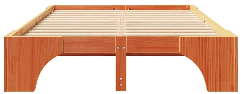 Cama de Pinho Maciço Castanho 120x200 cm