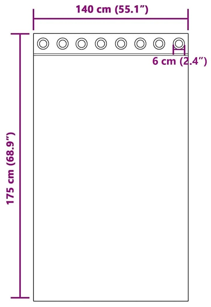 Cortinas de voile com ilhós 2 pcs castanho-claro