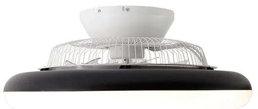Ventilador de teto preto 55,5 cm incl. LED regulável com controle remoto - Clima