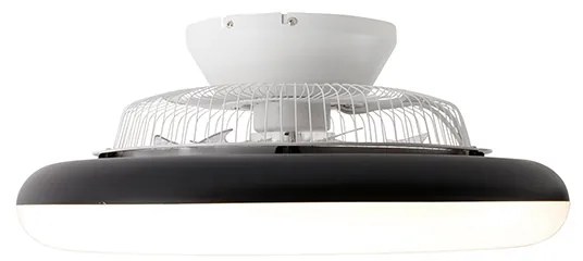 Ventilador de teto preto incl. LED com controle remoto - Clima Design