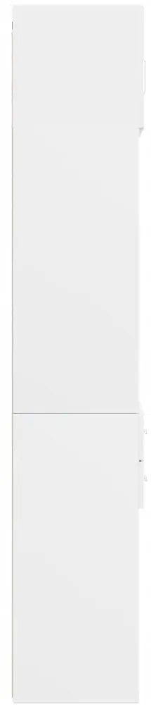 Armário de arrumação 70x42,5x225 cm derivados de madeira branco