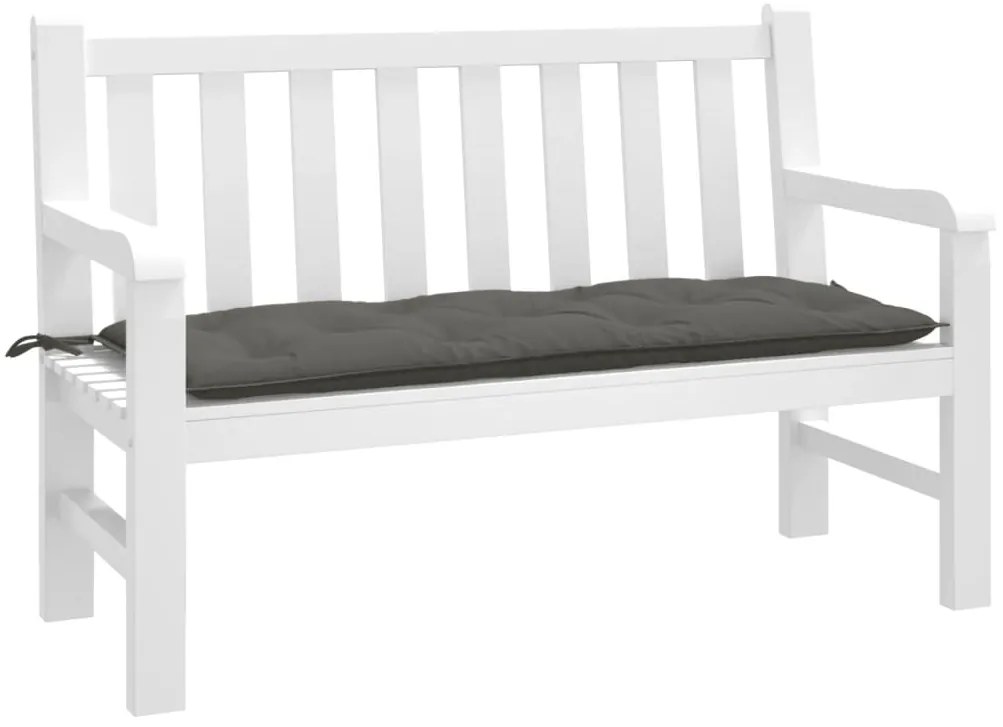 Almofadão banco jardim 120x50x7cm mesclado cinza-escuro