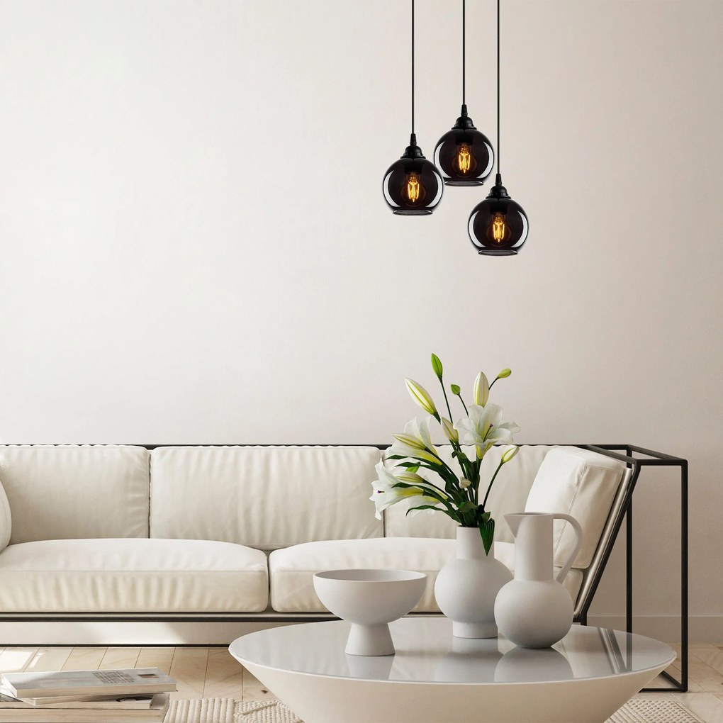 Chandelier Smoked – Fume – 40 x 40 cm