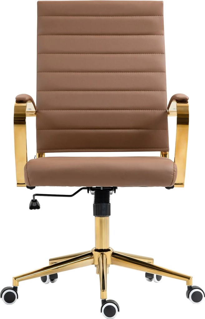 Cadeira de Escritório Havana Couro sintético castanho claro