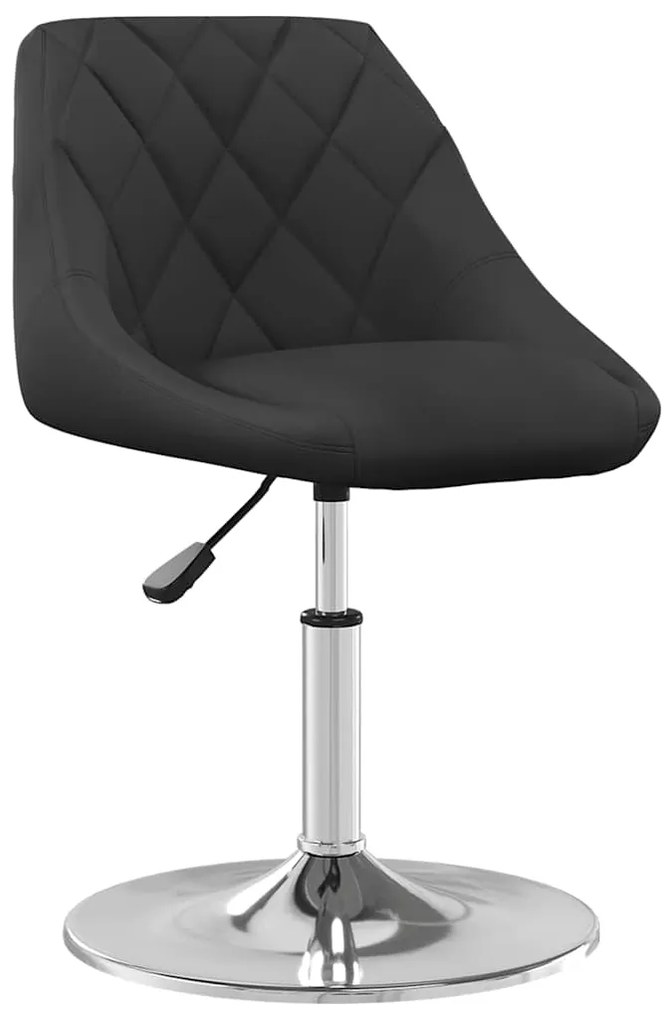 Cadeiras de jantar giratórias 2 pcs veludo preto