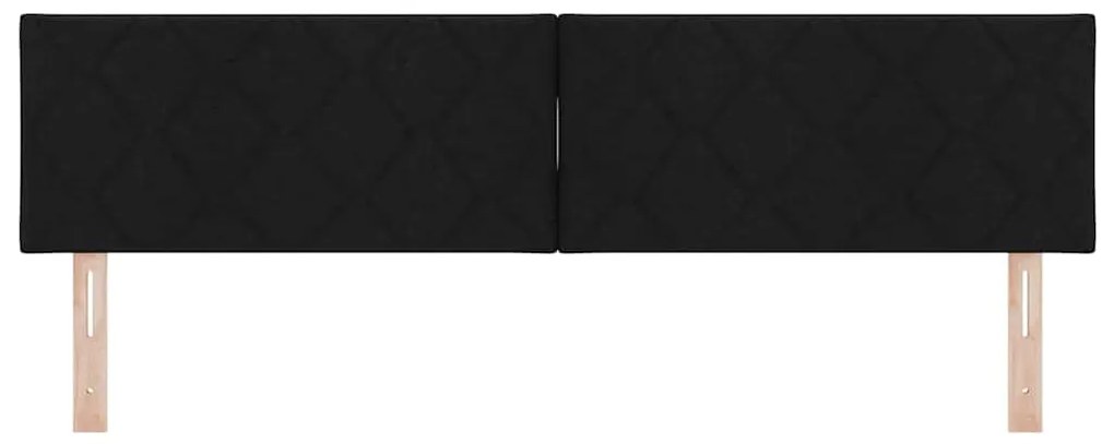 Cabeceira com Design de Blocos de Diamante em Preto, 180 cm, Tecido