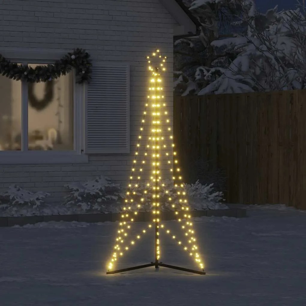 LED Árvore de Natal 363 LEDs Branco Quente 182 cm