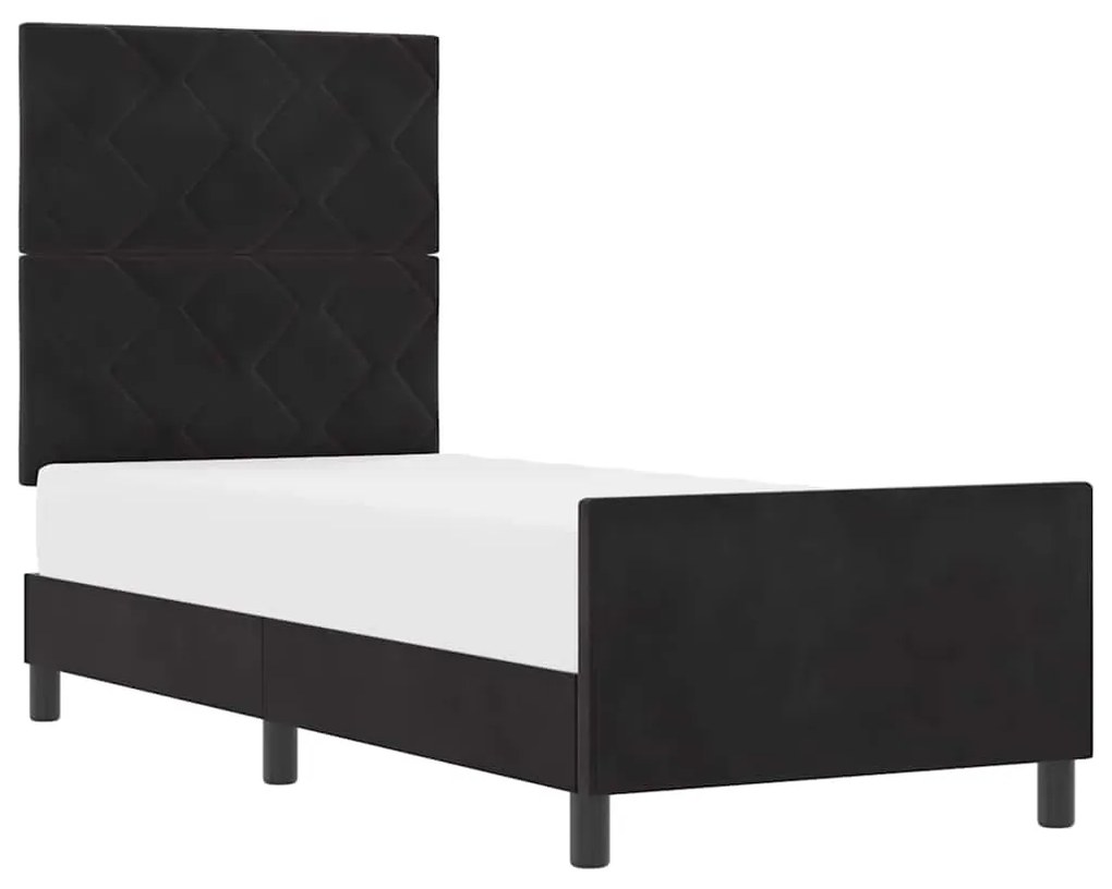 Cama vidaXL Preta 80x200 cm de Veludo
