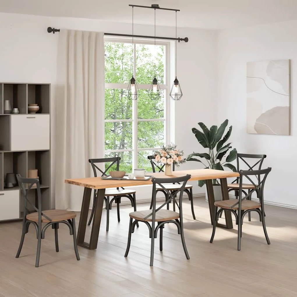 Pés de mesa de console em forma de U, 2 peças, aço natural, 28 x (72-7