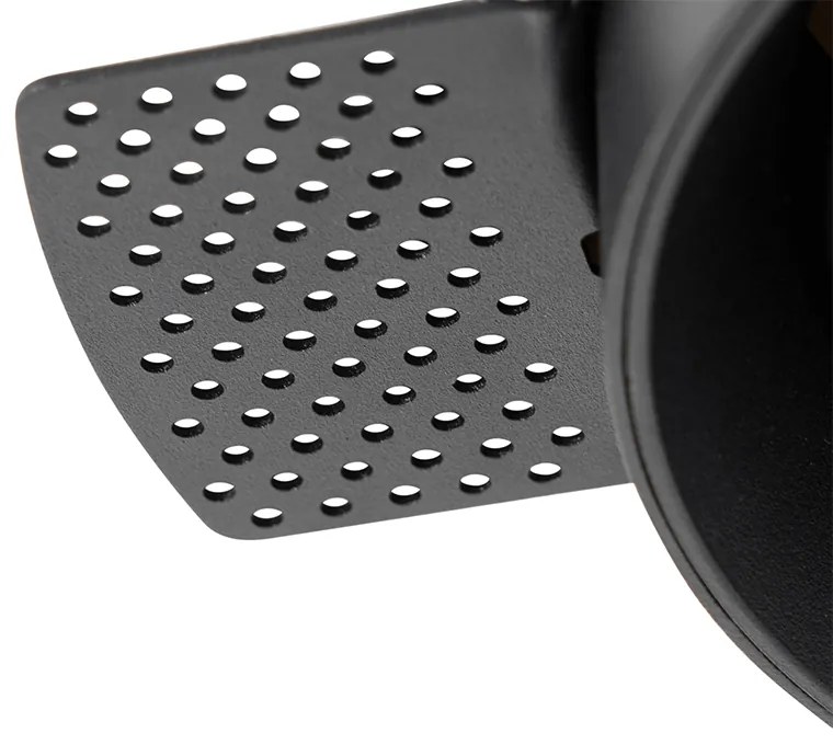 Foco embutido moderno preto GU10 AR111 redondo sem moldura - Oneon Honey