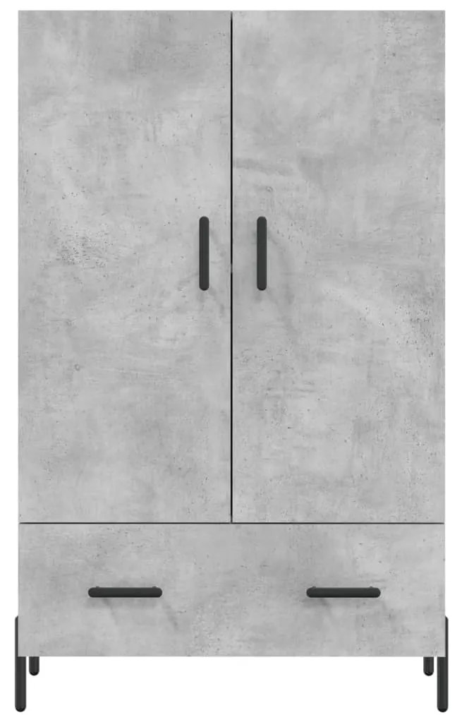 Aparador alto 69,5x31x115 cm derivados de madeira cinza-cimento