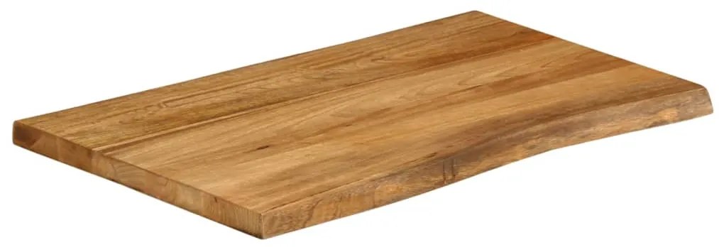 Tampo de mesa c/ borda viva 80x60x3,8 cm mangueira maciça