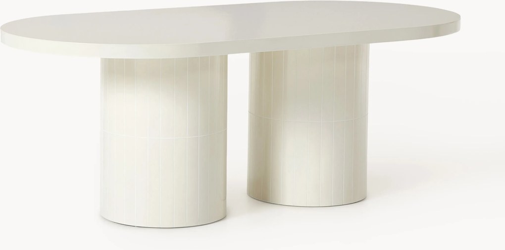 Mesa oval para jardim Saya, 200 x 100 cm