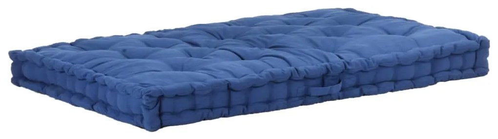 Almofadões para sofá de paletes 2 pcs algodão azul-claro