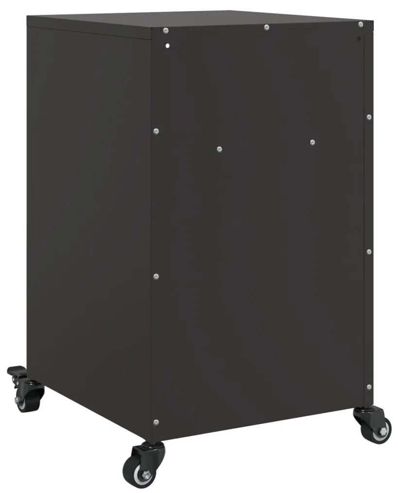 Mesa de cabeceira 36x39x59 cm aço preto