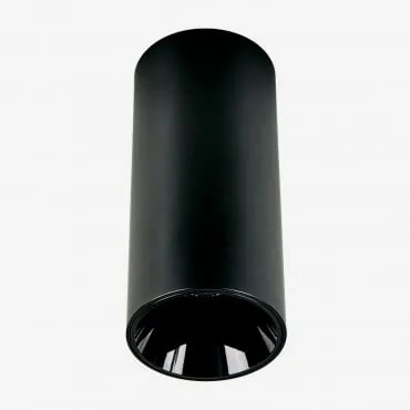 Aplique De Teto Led De Superfície Redondo Ø7,2 Cm Para Exterior Em Alumínio Luisiana Preto & Branco 3000k & 10 W & 23º - Sklum