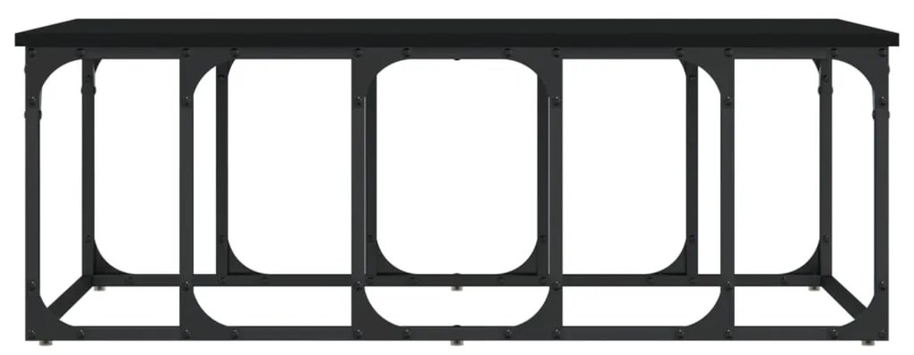 Mesa de centro 100x50x35,5 cm derivados de madeira preto