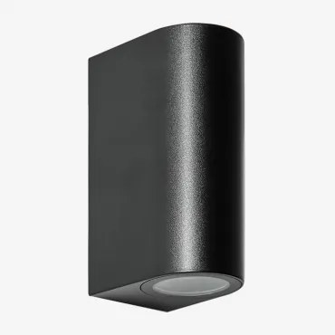 Aplique De Parede Com 2 Pontos De Luz Xilven Preto - Sklum