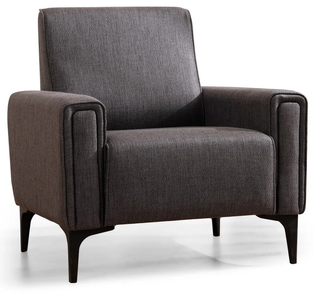 Sofá de 1 Lugar Horizon – Cinzento Escuro – 90x85x77 cm