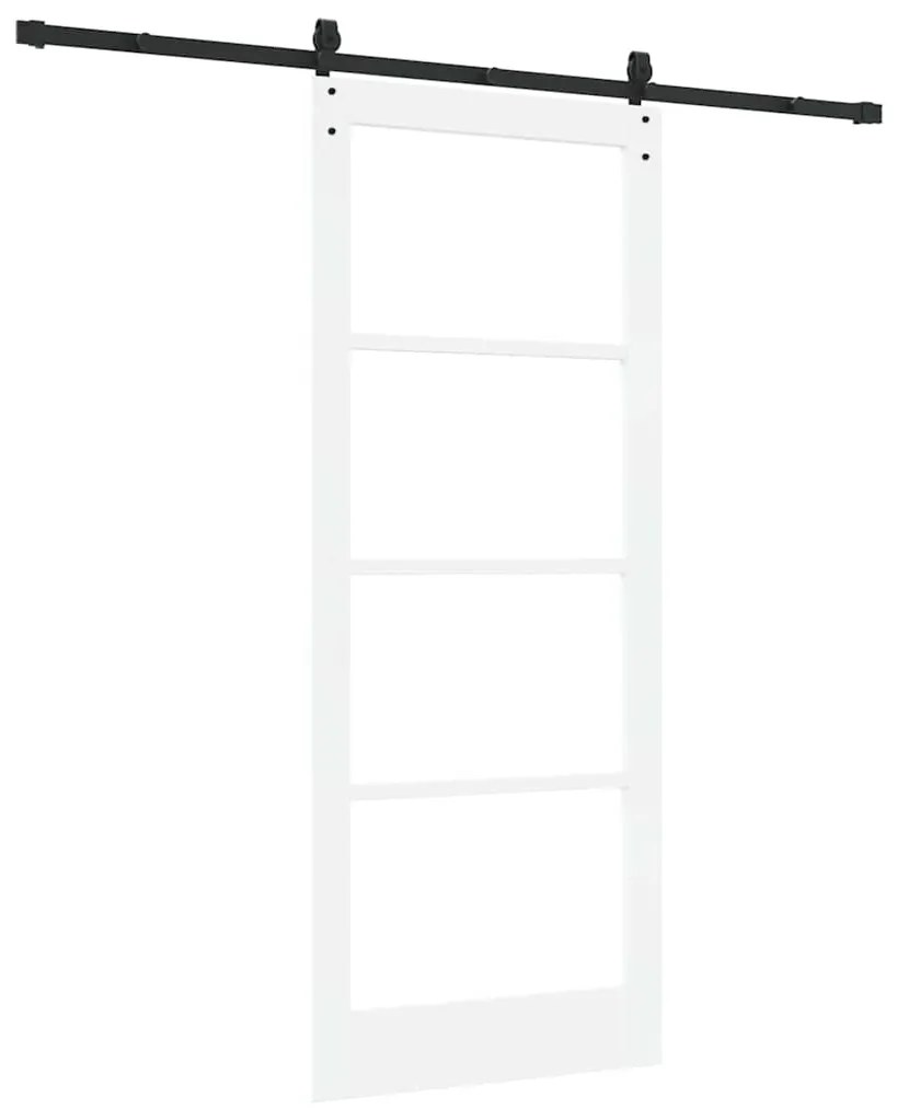 Porta Deslizante vidaXL com Ferragens 'ORKDAL'Branca 86x211 cm
