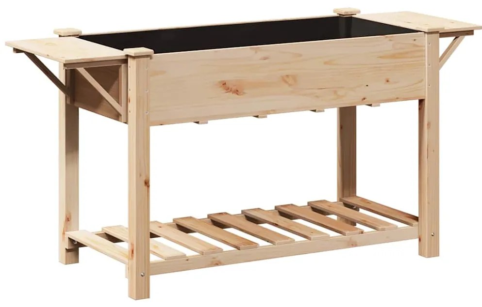 Planta com Prateleiras vidaXL 155x59x76 cm Madeira de Pinho