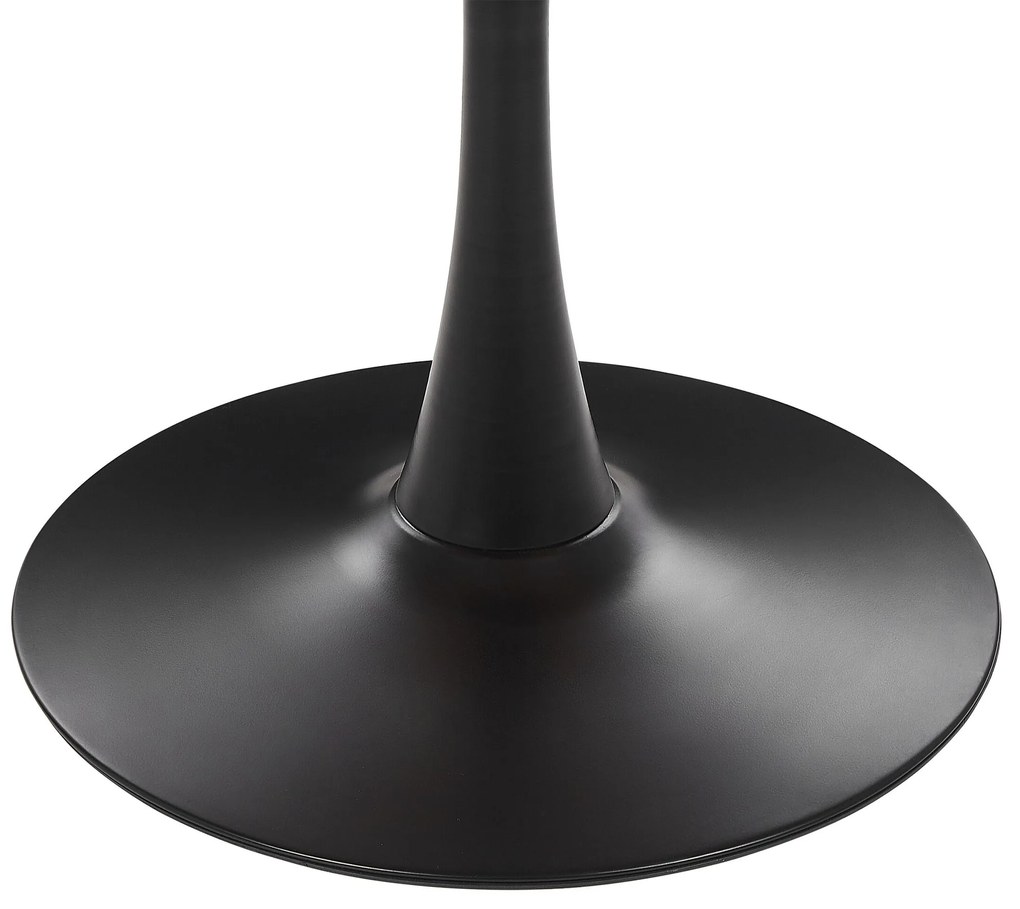 Mesa de jantar redonda efeito mámore preto ⌀ 90 cm BOCA Beliani