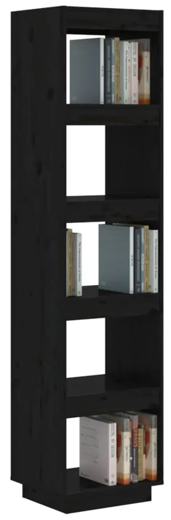 Estante/divisória 40x35x167 cm pinho maciço preto