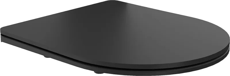 Mexen assento sanita slim de fechamento suave, duroplast, preto mate - 39100185