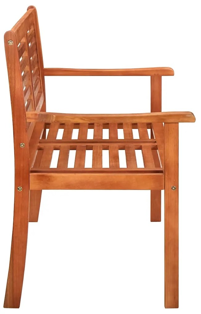 Banco de jardim 2 lugares c/ almofadão 120 cm eucalipto maciço