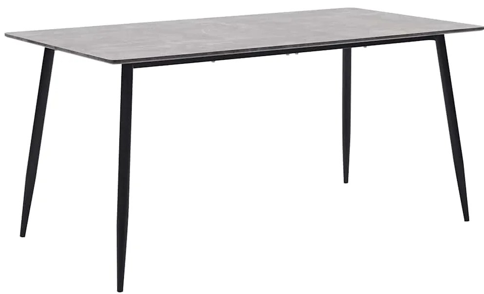 vidaXL Mesa de jantar 160x80x75 cm MDF cinzento