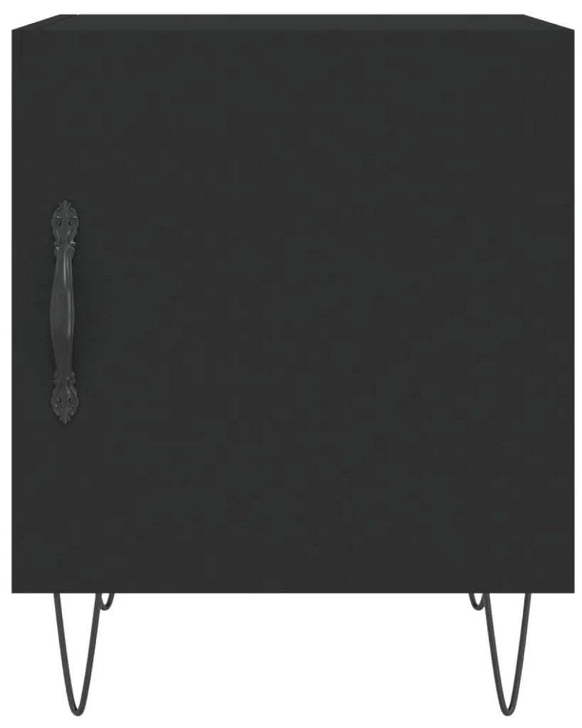 Mesa de cabeceira 40x40x50 cm derivados de madeira preto