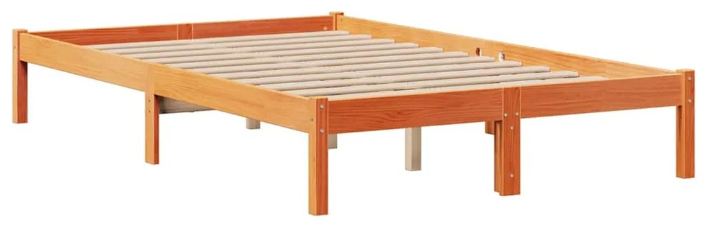 Cama com estante sem colchão 135x190 cm pinho maciço