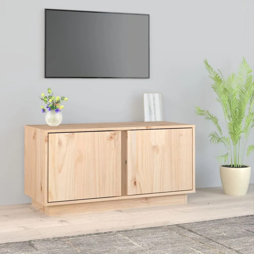 vidaXL Móvel de TV 80x35x40,5 cm madeira de pinho maciça