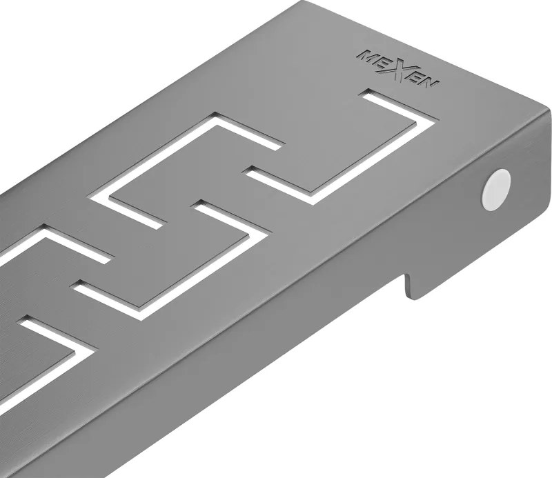 Mexen Flat M15 tampa para ralo linear 60 cm, cinzento escovado - 1E24060