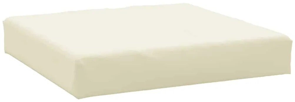 Almofadões p/ paletes 3 pcs tecido oxford branco nata
