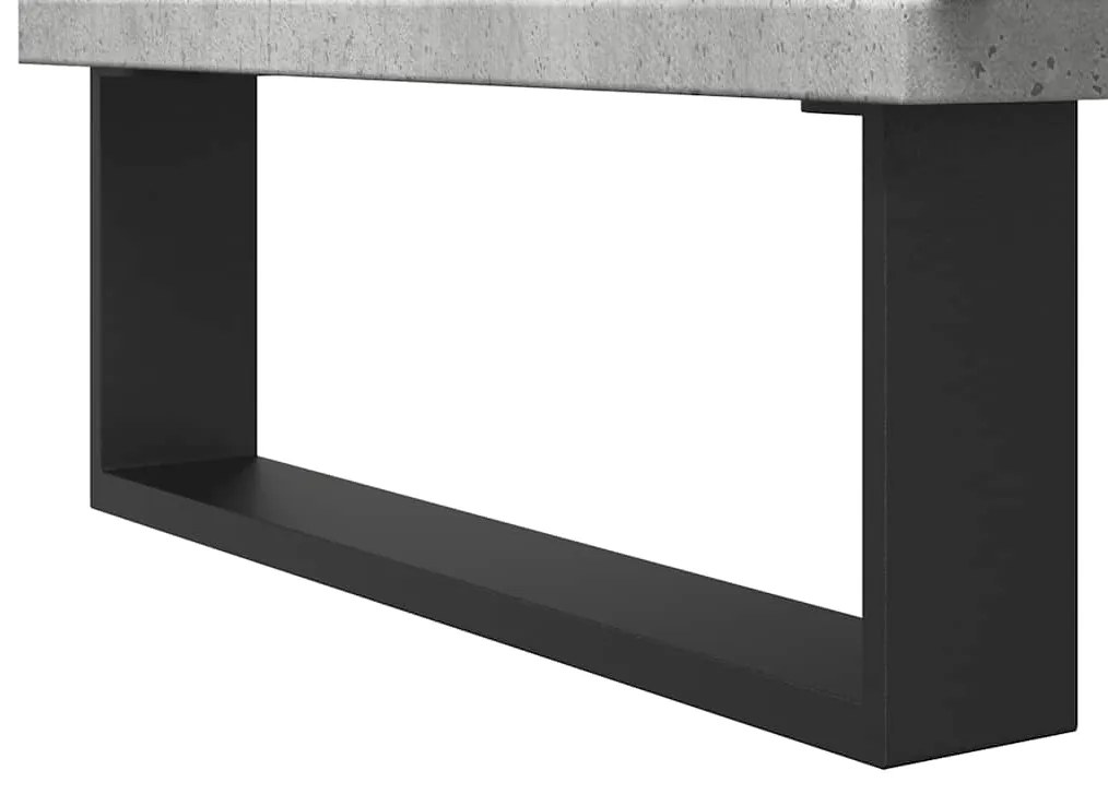 Armário lavatório WC 65x33x60cm deriv. madeira cinzento cimento