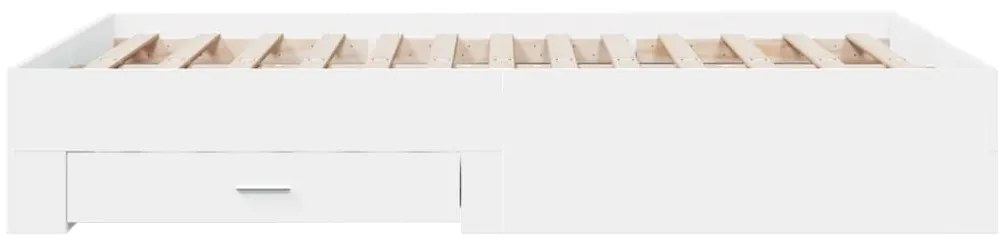 Estrutura cama c/ gavetas 120x190cm derivados de madeira branco