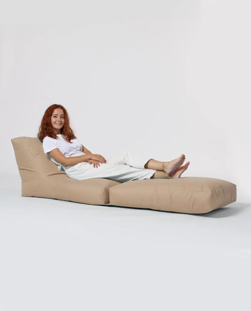 Sofá Cama Pufe Siesta – Vison – 55x40x180 cm | Tribo Home