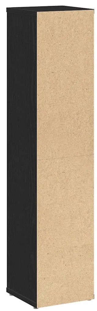 Móvel p/ casa de banho c/ suporte de rolos 20,5x20x90 cm preto