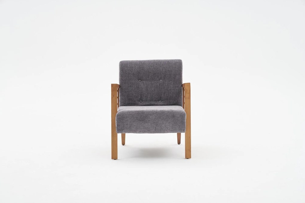 Cadeira Wing Kemer – Cinzento – 69x80x83 cm