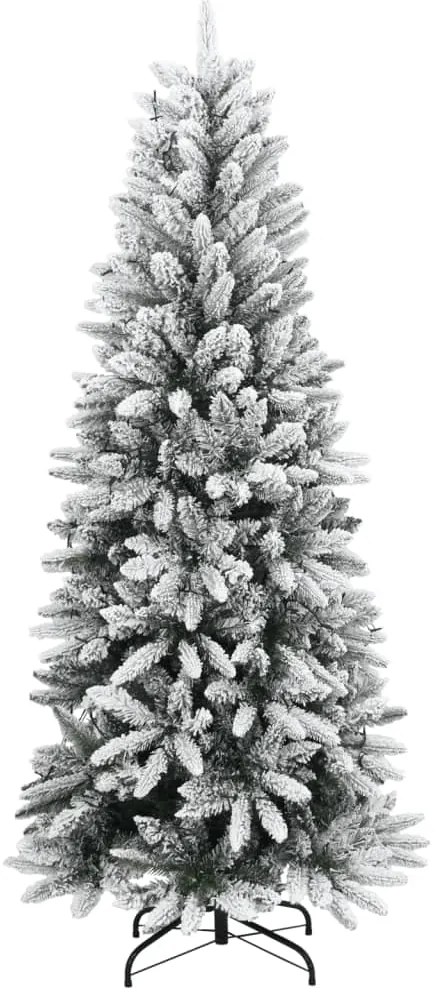 Árvore de Natal artificial com 150 luzes LED e neve 120 cm