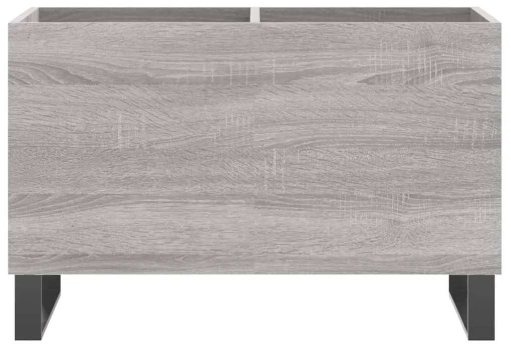 Armário p/ discos 74,5x38x48 derivados madeira cinzento sonoma