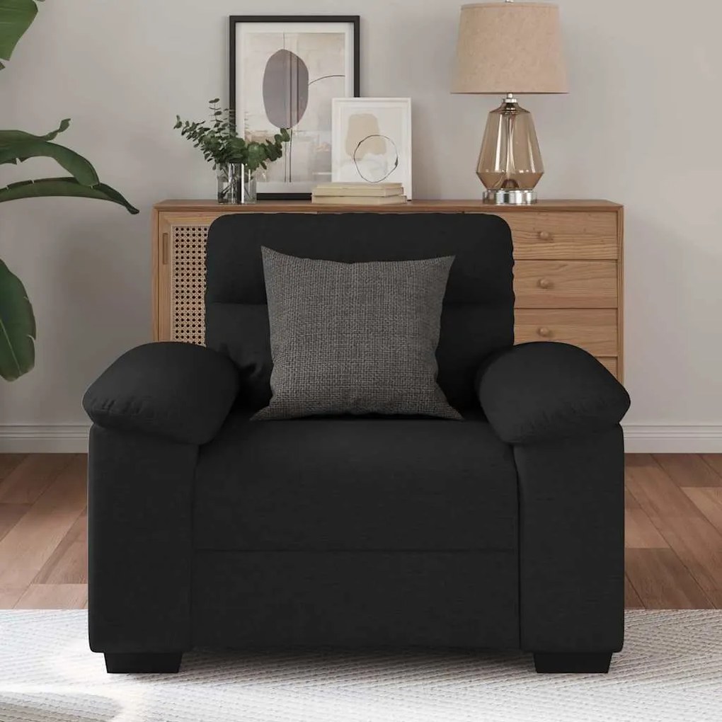 Poltrona 60 cm tecido preto