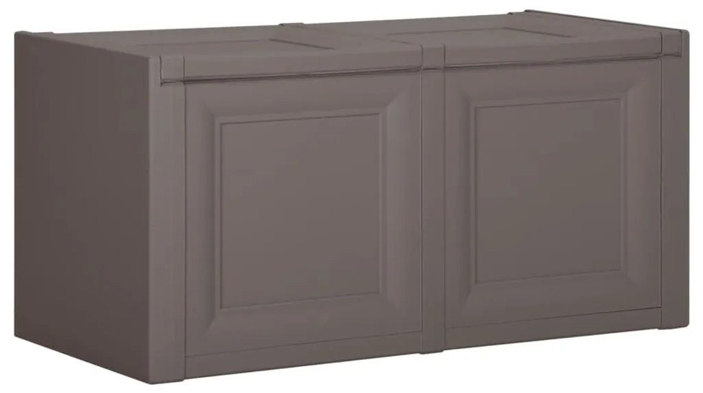 vidaXL Caixa para almofadões 86x40x42 cm 85 L cinzento